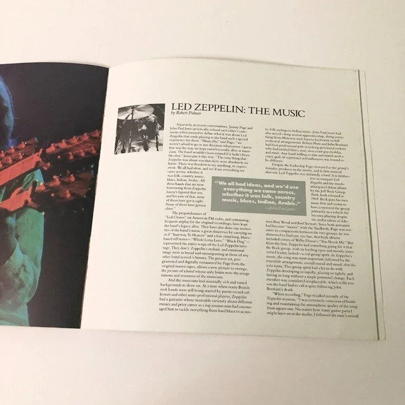 Vintage 1990 Led Zeppelin Tour Book Concert  Program - Picture 14 of 16